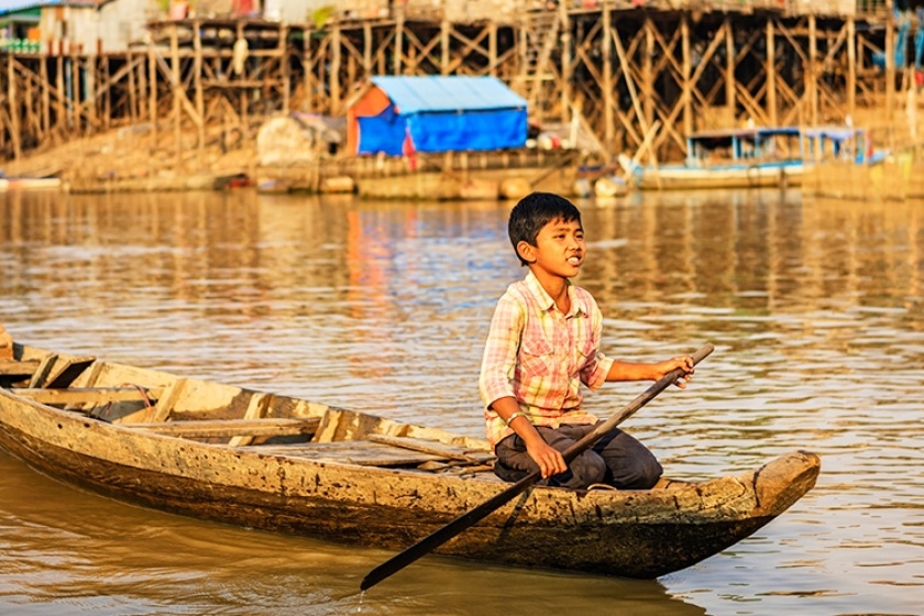 Day 3: Boat Ride On Tonle Sap Lake - Silk Center - Departure (Breakfast, Lunch)